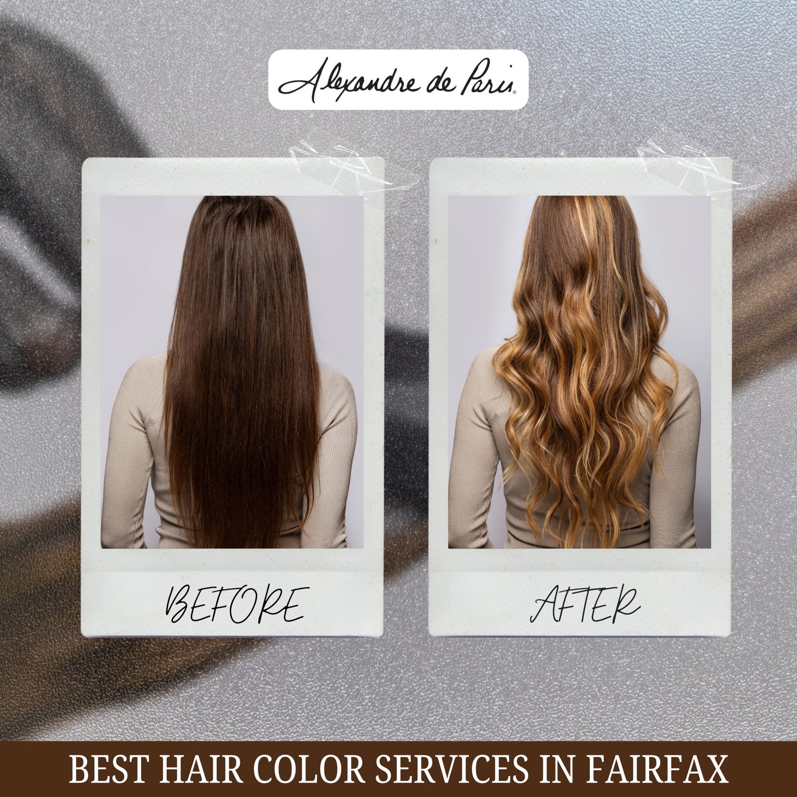 haircut styling and coloring